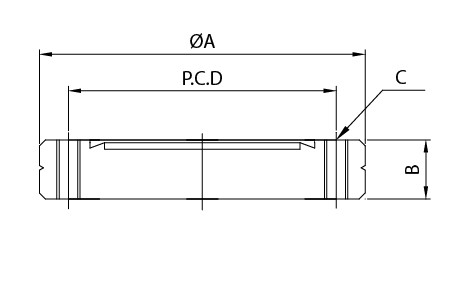 Flange roscada em branco CF