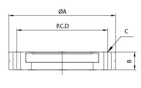Flange rotativa CF Blank