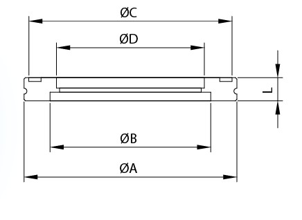 Flange cega perfurada ISO
