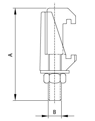 Grampo de garra dupla ISO (Ss)