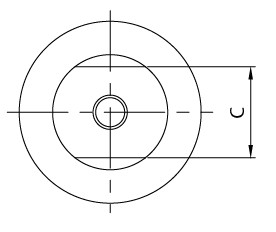 Adaptador de tubo fêmea KF