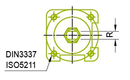 Válvula de esfera sanitária para uso alimentício e químico com placa de montagem ISO