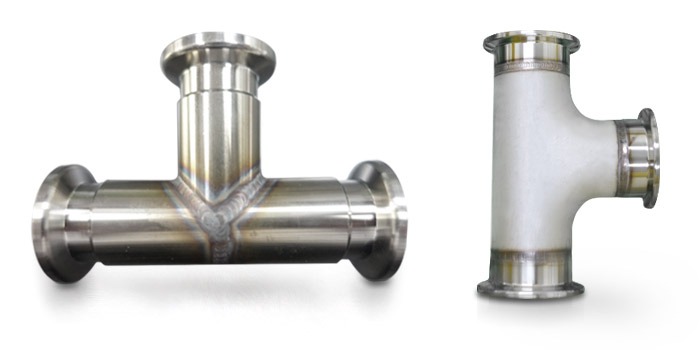 T de tubo em forma de T