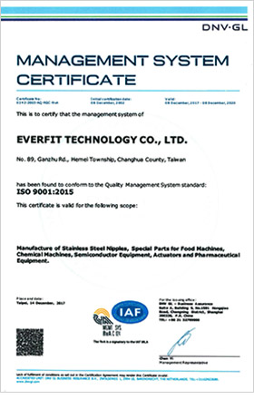 ISO 9001:2015 certificate
