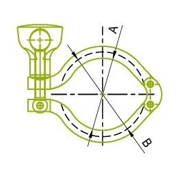 Grampo de pino duplo para serviço pesado 13MHHM Grampo