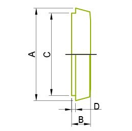 DIN Expanding Union Parts Din Blank Liner part, DIN-14B