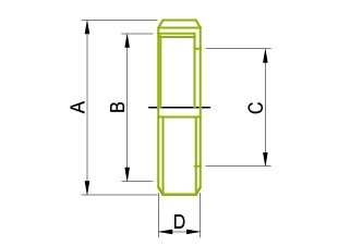 DIN Union Parts Din Nut part, DIN-13R