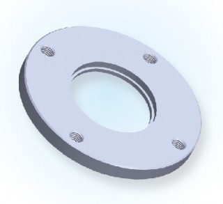 ISO Bored Blank Bolted Flange- Tapped ISO