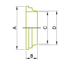 SMS Union Parts SMS Nut SMS-14R